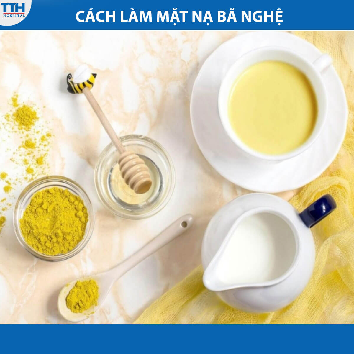 Cách làm mặt nạ bã nghệ