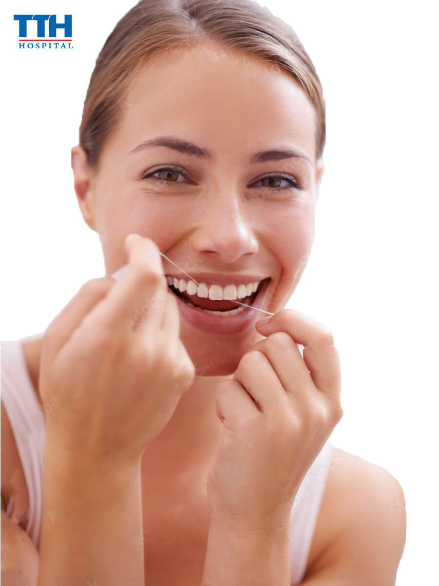 Sử dụng chỉ nha khoa làm khít răng thưa tại nhà
