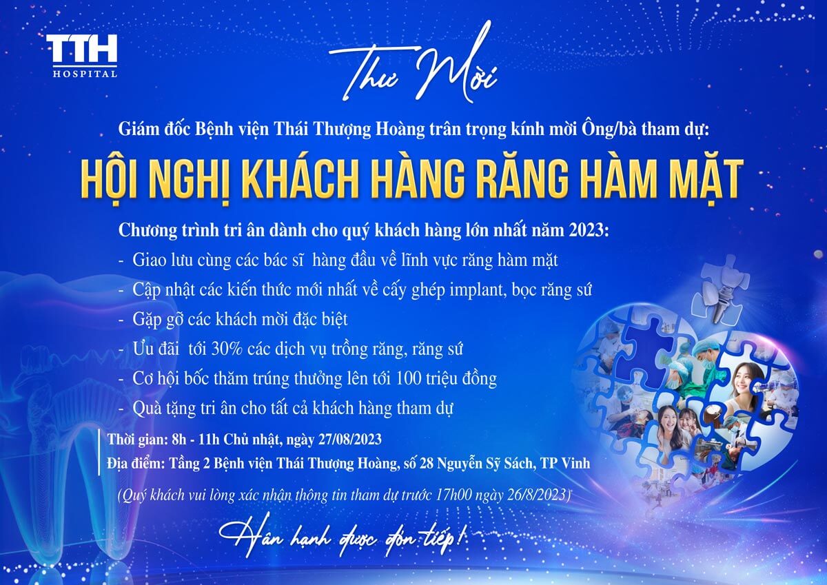 Thư mời tham gia Hội nghị Khách hàng Răng Hàm Mặt