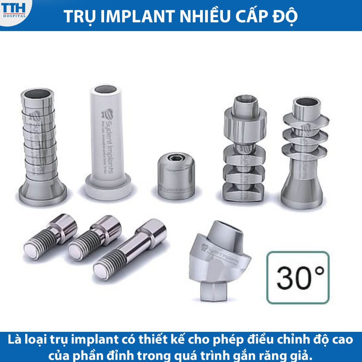 Trụ implant nhiều cấp độ
