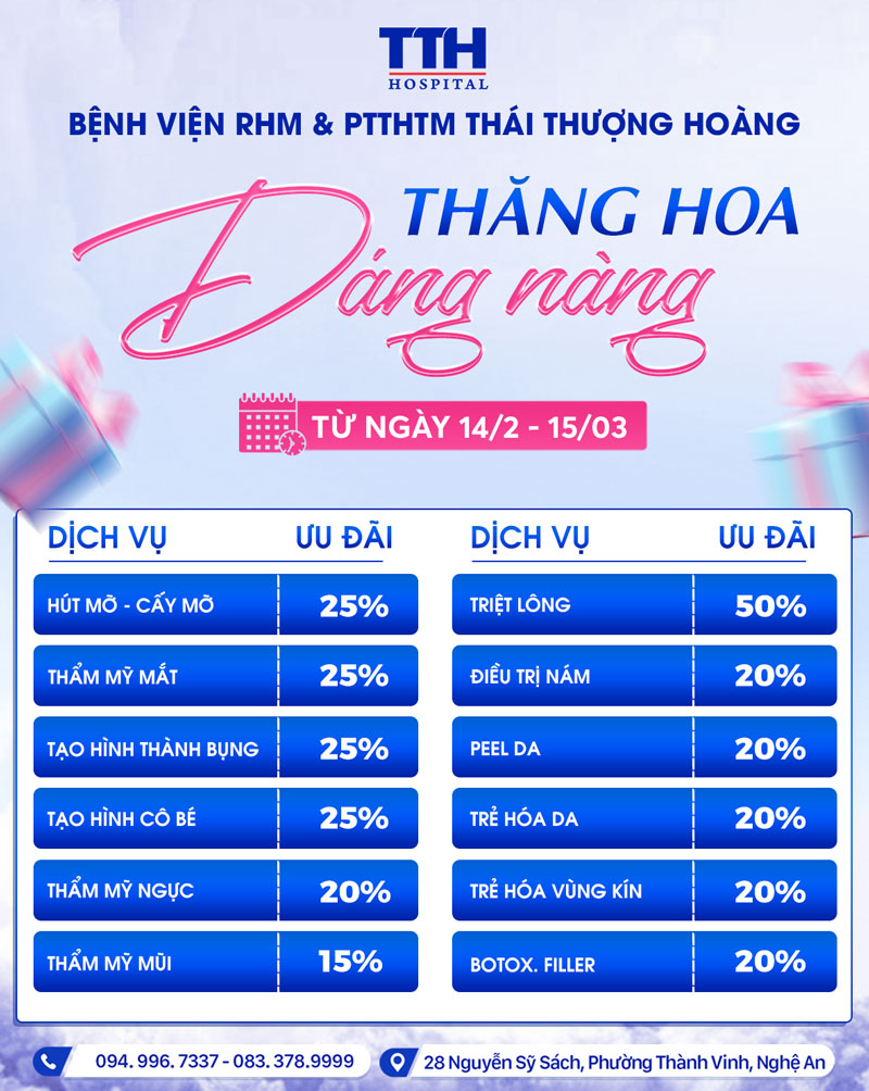 ƯU ĐÃI NỔI BẬT – CƠ HỘI LÀM ĐẸP LÝ TƯỞNG TRƯỚC THỀM 8/3