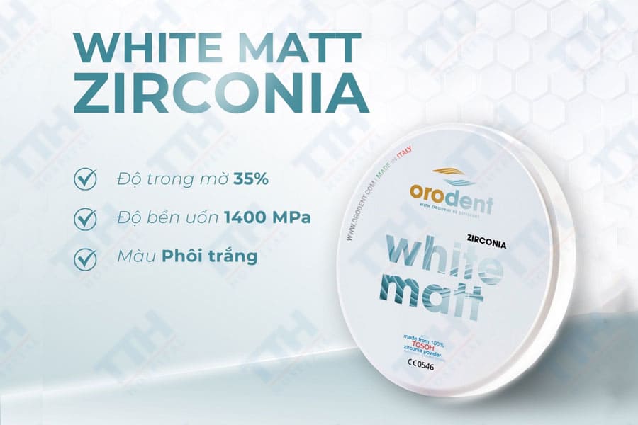 White Matt Zirconia - Độ bền hoàn hảo