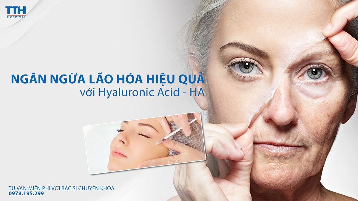 Sử dụng Hyaluronic Acid ngăn ngừa lão hóa