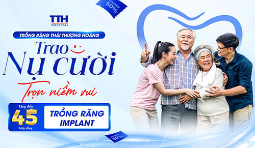 TUẦN VÀNG TRỒNG RĂNG IMPLANT - ƯU ĐÃI ĐẾN 25% TẠI BỆNH VIỆN THÁI THƯỢNG HOÀNG