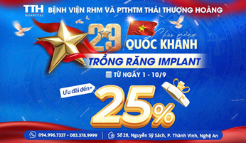 ƯU ĐÃI TRỒNG RĂNG IMPLANT