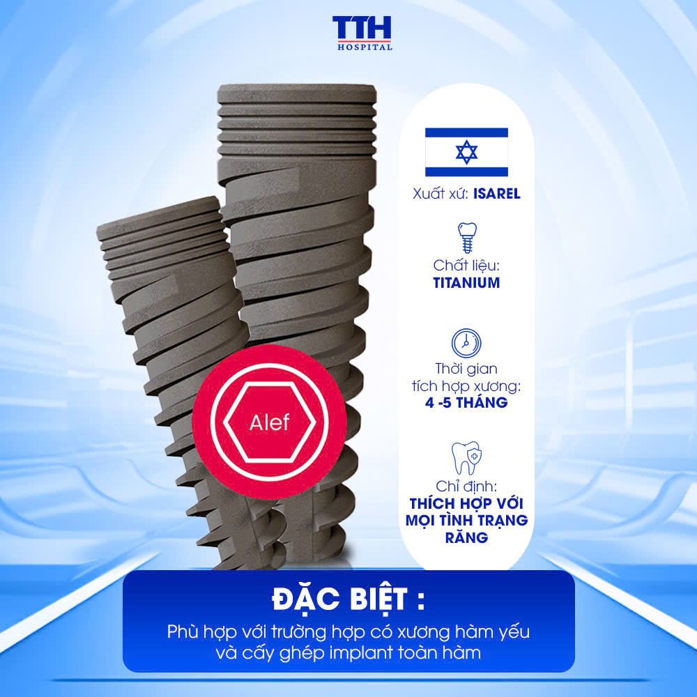 Trụ Implant Alef có tốt không? Tìm Hiểu Các Thông Tin Về Trụ Implant Alef