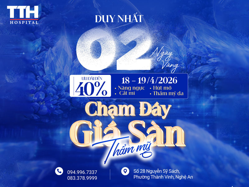 2 NGÀY VÀNG LÀM ĐẸP: ƯU ĐÃI THẨM MỸ LÊN ĐẾN 40% TẠI BỆNH VIỆN THÁI THƯỢNG HOÀNG