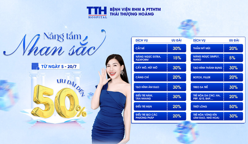 Bệnh viện Thái Thượng Hoàng khai mạc tuần vàng thẩm mỹ, ưu đãi đến 50% chi phí