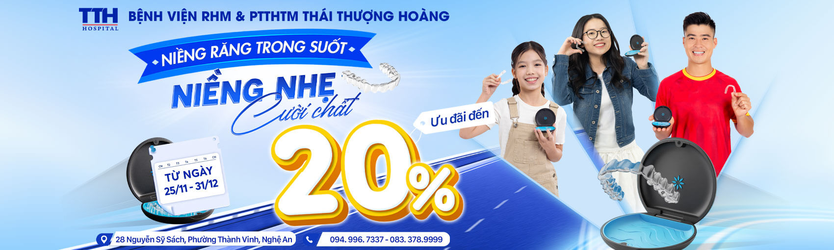 Chương trình ưu đãi niềng răng tháng 11 năm 2025 slider ngang