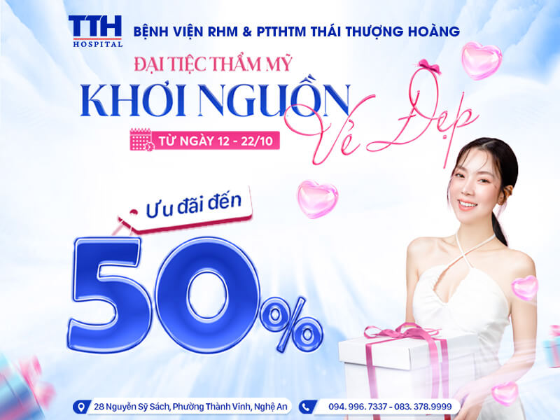 ĐẠI TIỆC THẨM MỸ - KHƠI NGUỒN VẺ ĐẸP: ƯU ĐÃI LÊN ĐẾN 50%