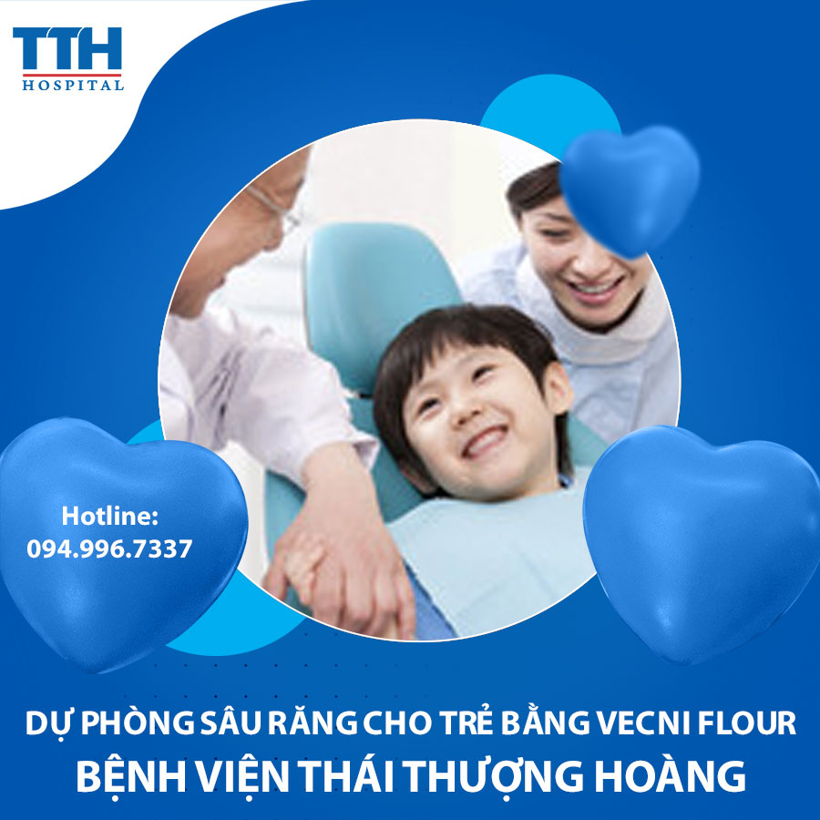 Dự phòng sâu răng cho trẻ bằng Vecni FLour