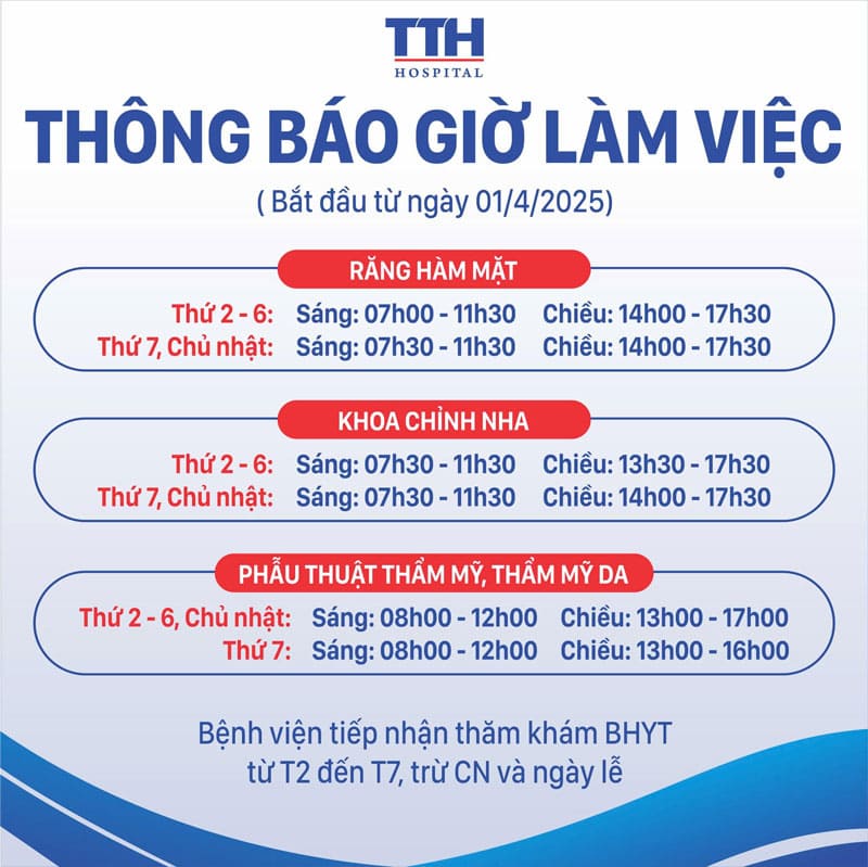 Lịch Làm Việc Mới Mùa Hè Tại Bệnh Viện Thái Thượng Hoàng
