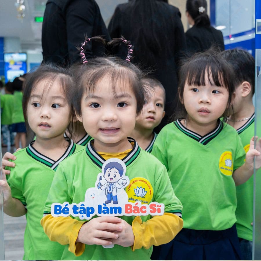 Trải Nghiệm Đáng Nhớ: Các Bé Trường Mầm Non Búp Sen Xanh Khám Phá Thế Giới Nha Khoa